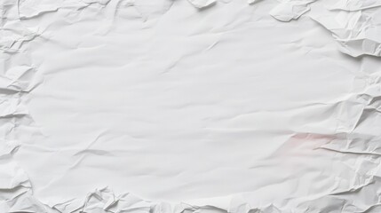Fototapeta premium Crumpled White Paper Background for Design Projects