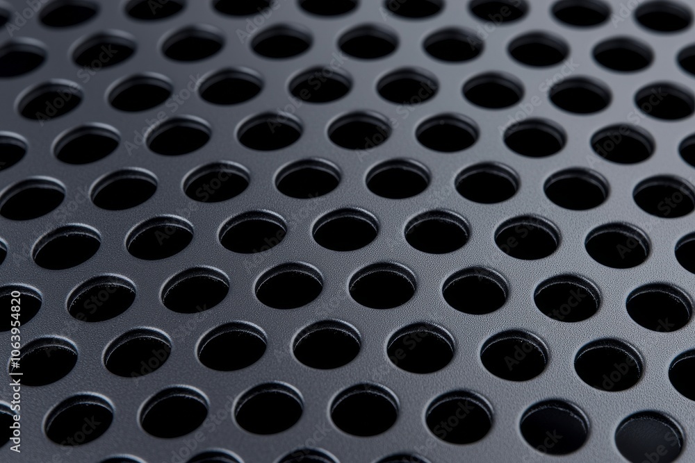 Poster 3d rendering of chain armor metallic pattern texture.
