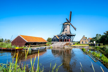 Naklejka premium De Rat, Windmühle, Sägewerk, IJlst, Niederlande