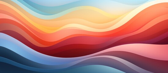 Abstract waves in soft colors create a soothing visual effect.