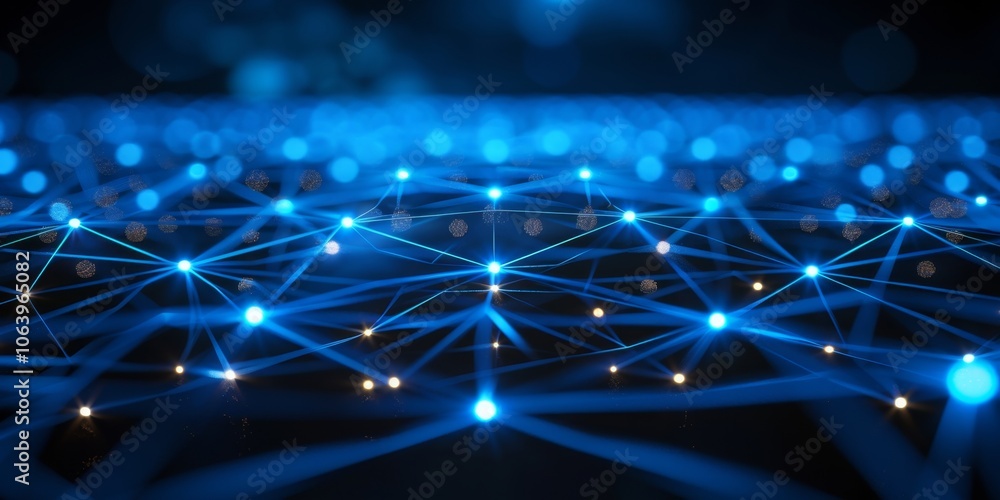 Poster a global network showcasing interconnected devices that revolutionize communication and technology e