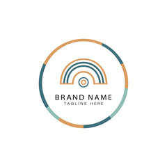 Abstract circle logo template design
