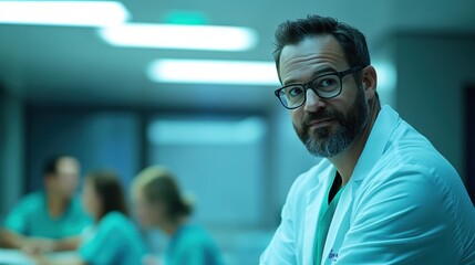 Fototapeta premium The Doctor in the Clinic