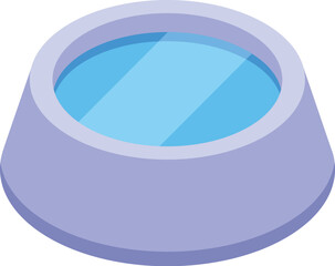 Refreshing water inside pet bowl, ensuring hydration and well being for beloved animals