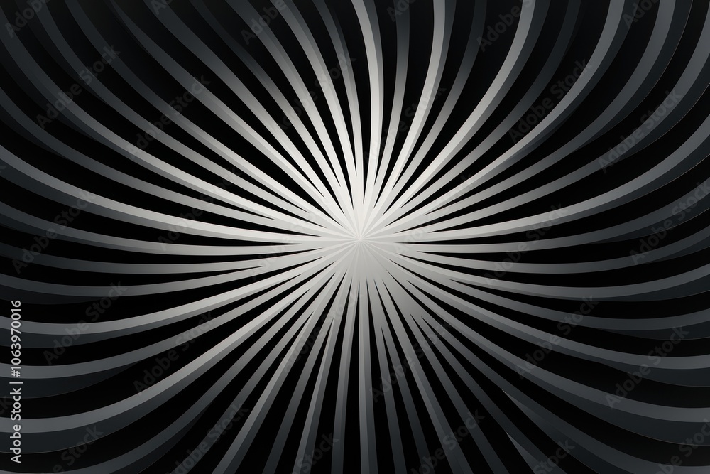 Poster a swirling abstract pattern radiating from a central point, creating a sense of movement.