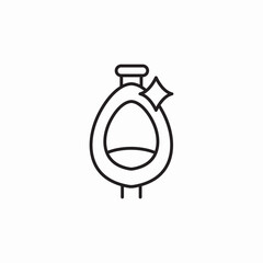 urinal toilet icon sign vector