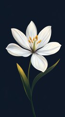 Cute Flower Pictogram for Design and Decoration Generative AI