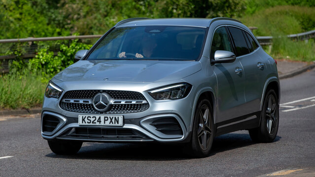 2024, silver,  hybrid electric, MERCEDES-BENZ GLA 200 AMG LN
