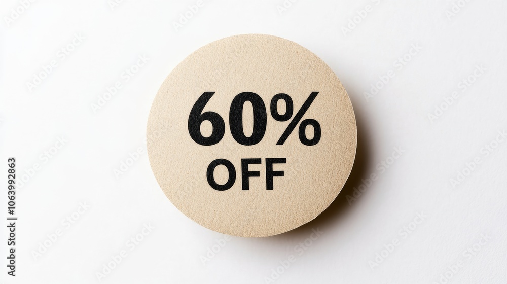 Poster blank note with black text on beige paper background generative ai