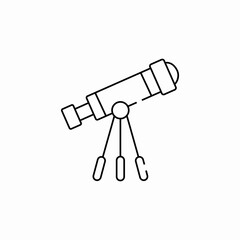 telescope science icon sign vector