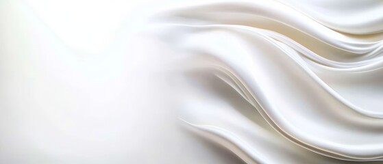 Naklejka premium a close up of a white fabric with a white background