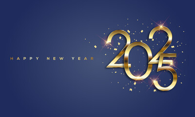 Happy New Year 2025, Greeting Card