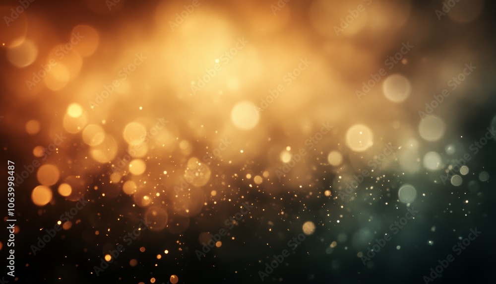 Poster abstract soft color gradient light with grain texture in dark blurry background for creative composi