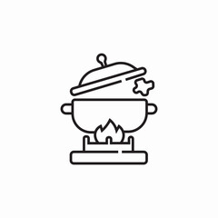 family pot cook foam icon sign vector