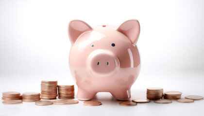 Piggybank isolated on white background
