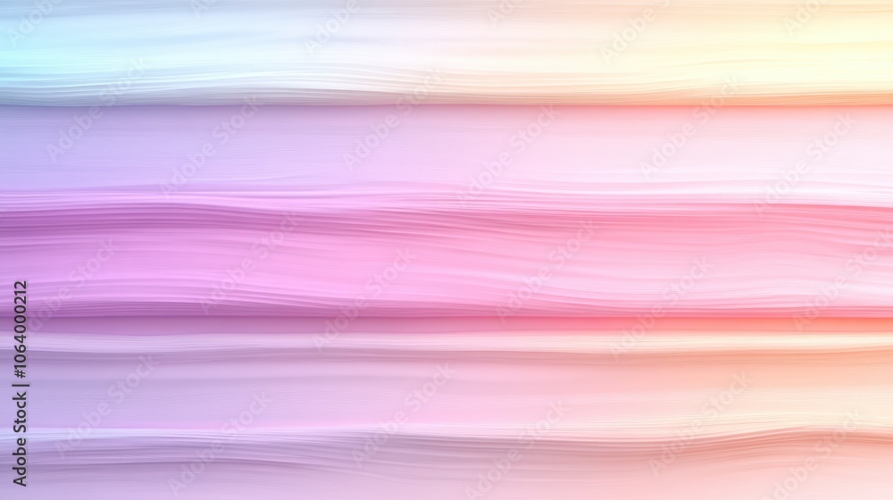 Aufkleber soft pastel gradient with horizontal lines creating a calming abstract pattern