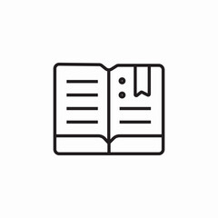 open book icon sign vector