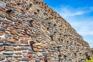 Pyramids and buildings in the archaeological zone of the Atlanteans, in Tula Hidalgo