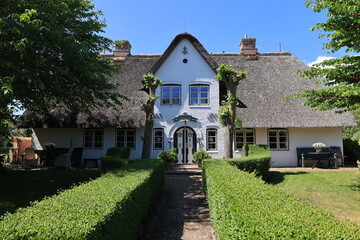 Blick in das Zentrum von Wenningstedt auf der Nordseeinsel Sylt