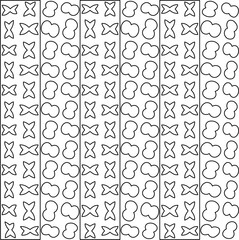 Abstract shapes from lines. Vector graphics for design, prints, decoration, cover, textile, digital wallpaper, web background, wrapping paper, clothing, fabric, packaging, cards.Line pattern.