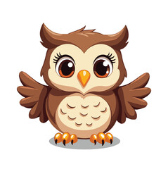 A Cute Owl Vector Illustration
