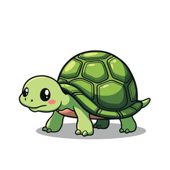 A Cute Turtle Vector Illustration