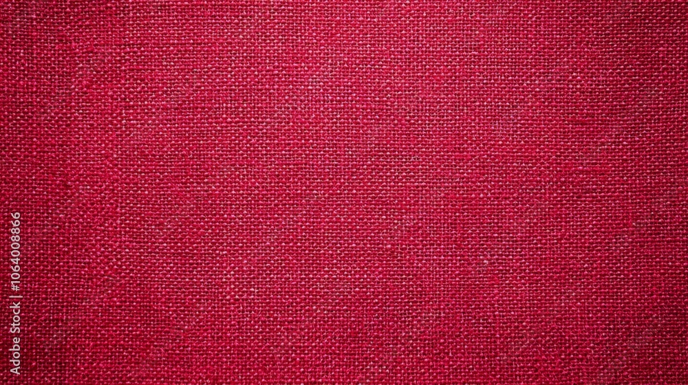 Poster a textured red fabric background, showcasing a rich color and subtle details that enhance its visual
