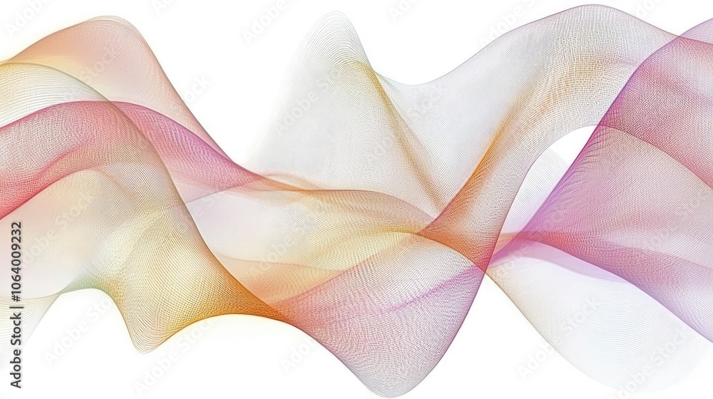 Poster colorful abstract wave pattern background design