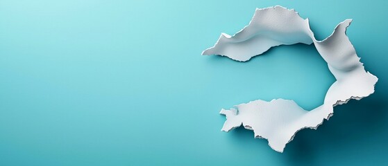 A 3D rendering of a map of Turkey on a blue background
