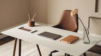 Elegance in Focus: The Perfect Workspace for Productivity and Style in a Modern Office Setting