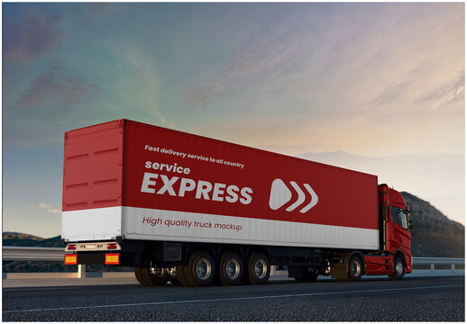 Truck Mockup - Back View