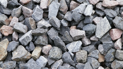 Close up of small stones as nature background.