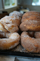 Donuts in a Small Town Bakery