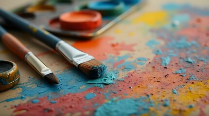 Obraz premium Brush and palette