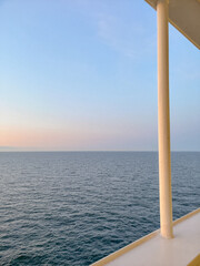 view of the sea from the window