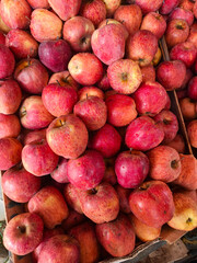 Red Apples food texture Background