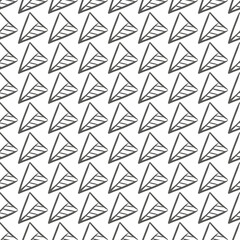 Hand drawn seamless patter with triangles