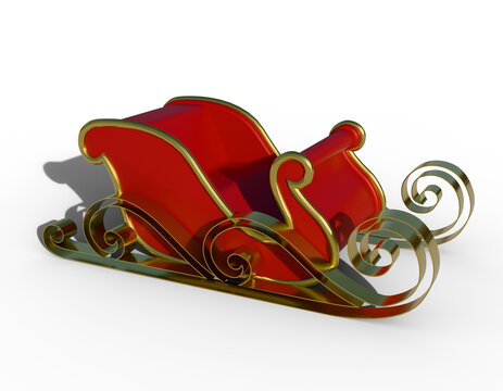 christmas santa claus sleigh xmas santa klaus on transparent or white background trineo