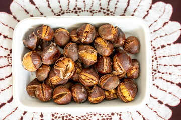 Traditional Traditional Portuguese Christmas roasted chestnuts Christmas roasted chestnuts