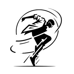 Black and White Vector Silhouettes of Dancers in Aesthetic and Dynamic Poses &ndash; Minimalist Art for Motion and Expression