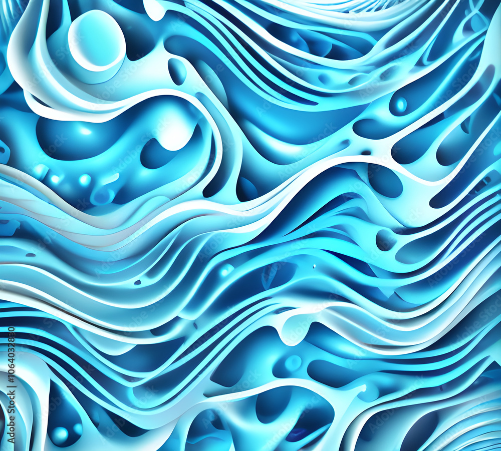 Aufkleber blue and colorful wavy dynamic motion graphics. light motion shape curve. wavy banner template. back