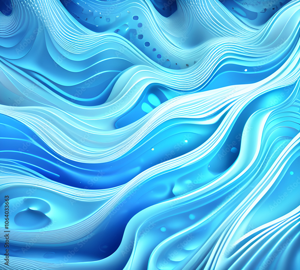 Aufkleber blue and colorful wavy dynamic motion graphics. light motion shape curve. wavy banner template. back