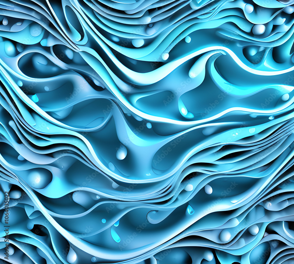 Aufkleber blue and colorful wavy dynamic motion graphics. light motion shape curve. wavy banner template. back
