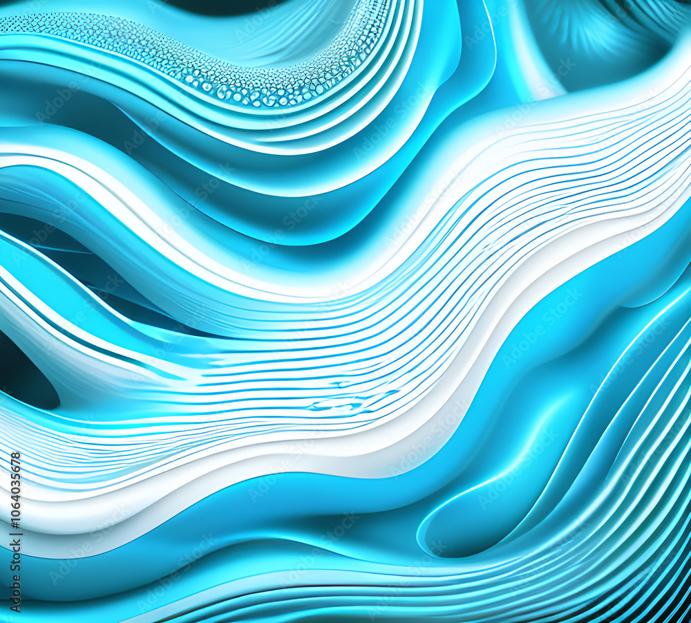 Aufkleber blue and colorful wavy dynamic motion graphics. light motion shape curve. wavy banner template. back
