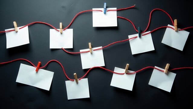 Crime Investigation Board Red String