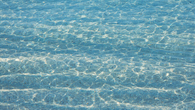 Turquoise wave on the shore, Mediterranean Sea.