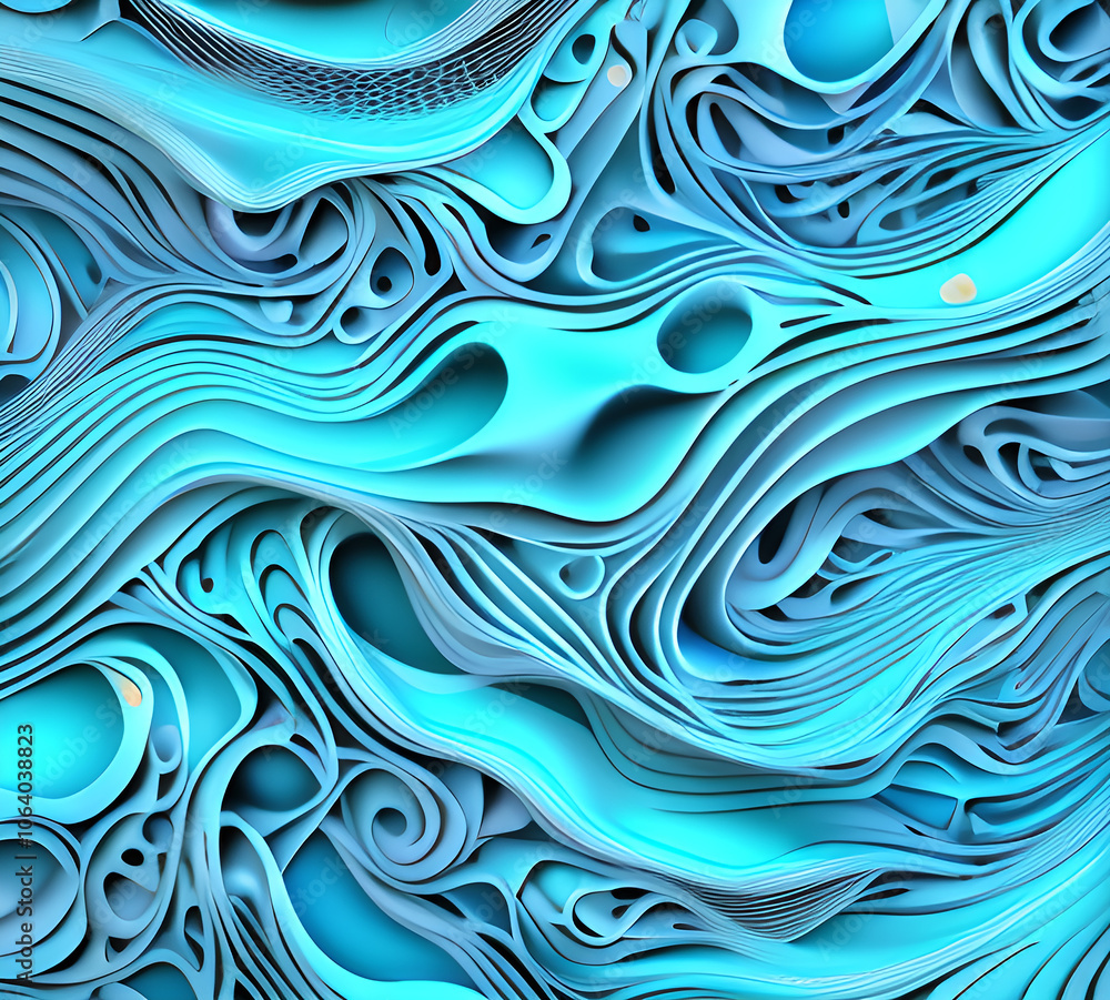 Poster blue and colorful wavy dynamic motion graphics. light motion shape curve. wavy banner template. back