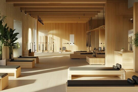 Modern Interior of a Minimalist Wellness Studio