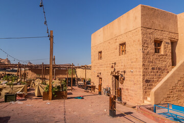 AL ULA, SAUDI ARABIA - NOVEMBER 8, 2021: Old house in Al Ula Old town, Saudi Arabia