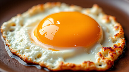 fried egg on a plate